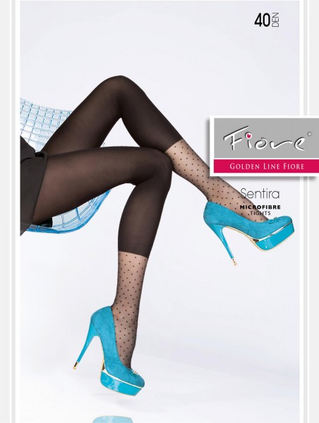 Feinstrumpfhose mit Punktmuster im Leggings-Look von Fiore