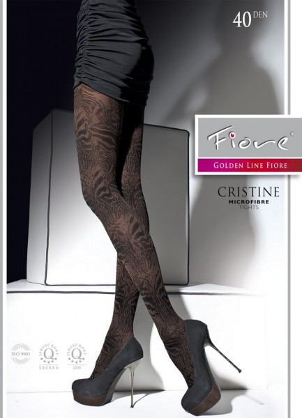 Fiore Blickdichte Strumpfhose mit trendigem Muster Cristine