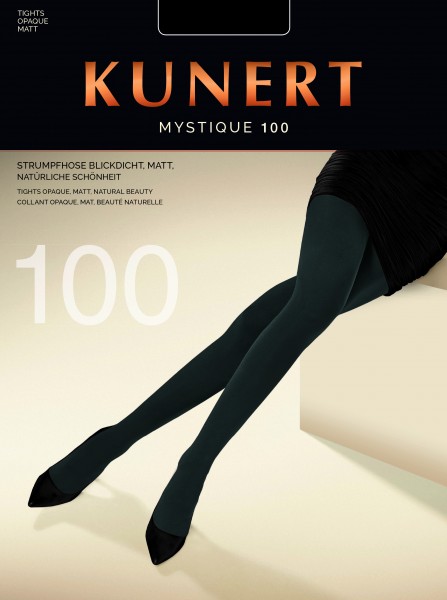 Kunert Mystique 100 - Absolut blickdichte, matte Strumpfhose ohne Muster