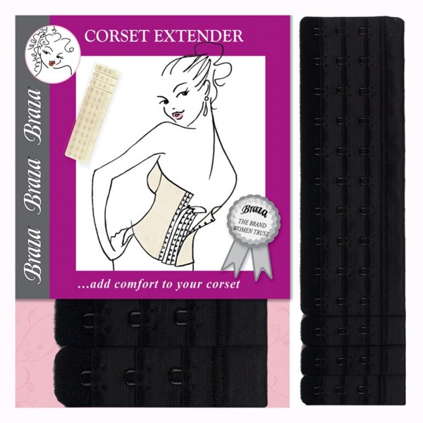 CORSET EXTENDER Rückenteil-Verlängerer aus Stoff für Korsett