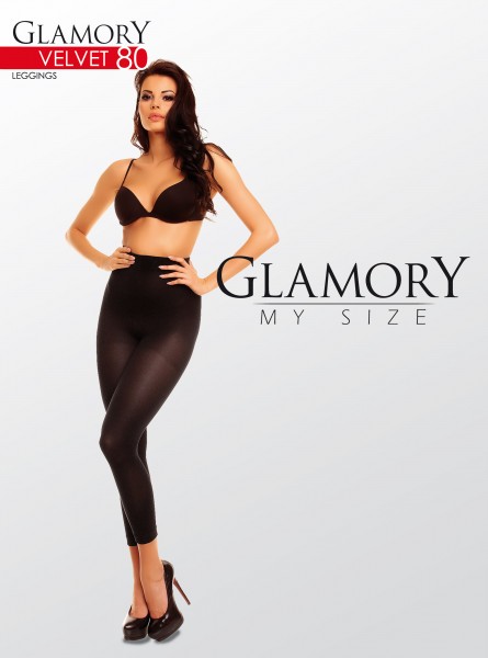 Glamory Velvet 80 - Blickdichte Leggings in Übergrößen