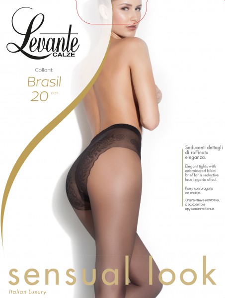 Feinstrumpfhose mit Bikini-Höschenteil Brasil von Levante, 20 DEN