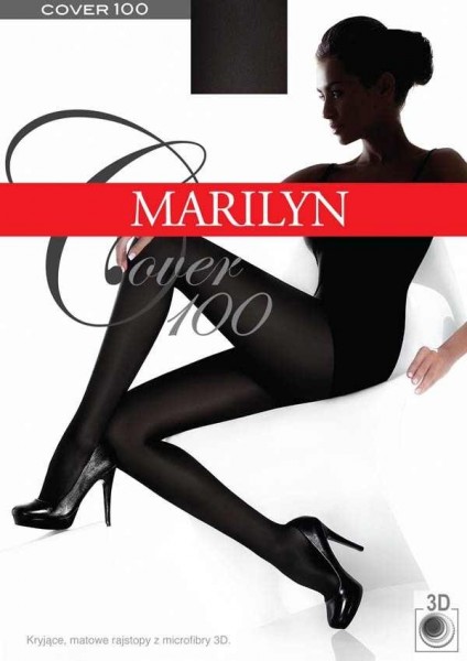 Marilyn Glatte, blickdichte Strumpfhose Cover 100 DEN