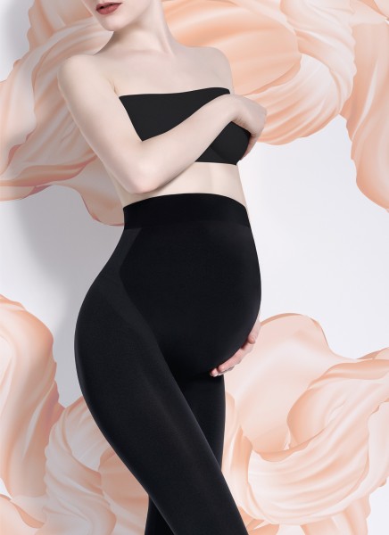 Giulia Mama Leggings Seamless - Blickdichte, nahtlose Leggings für werdende Mütter