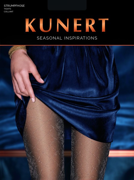 KUNERT Luxur Graphic - Semi-blickdichte Strumpfhose mit Lurexrauten