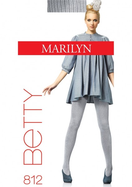 Marilyn Gerippte Baumwollstrumpfhose Betty, 100 DEN