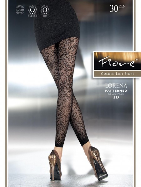 Fiore Elegante, gemusterte Leggins Lorena 30 DEN