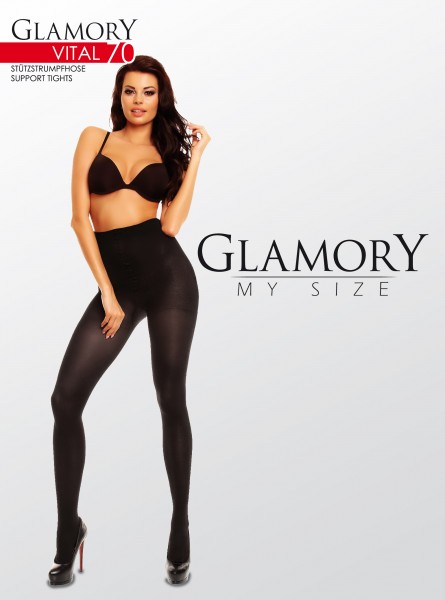 Glamory Blickdichte Stützstrumpfhose Vital 70 DEN von Glamory