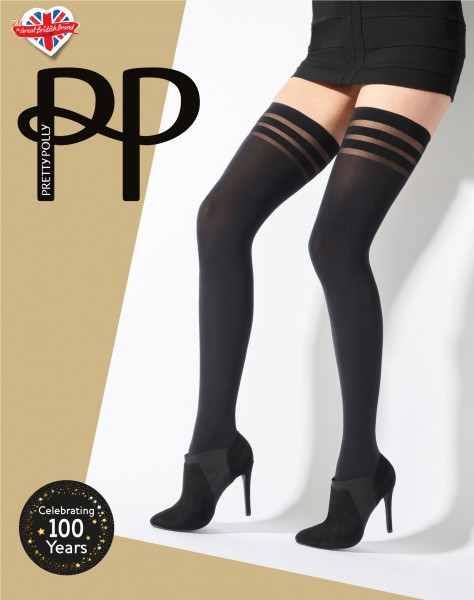 Pretty Polly Banded - Blickdichte halterlose Strümpfe