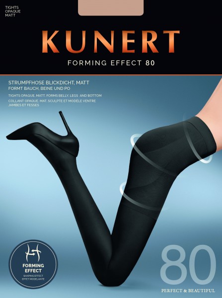 KUNERT Forming Effect 80 - Bequeme Stützstrumpfhose mit figurformendem Höschenteil