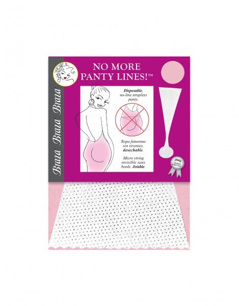 Unsichtbarer Einweg-String selbstklebend NO MORE PANTY LINES BRAZA